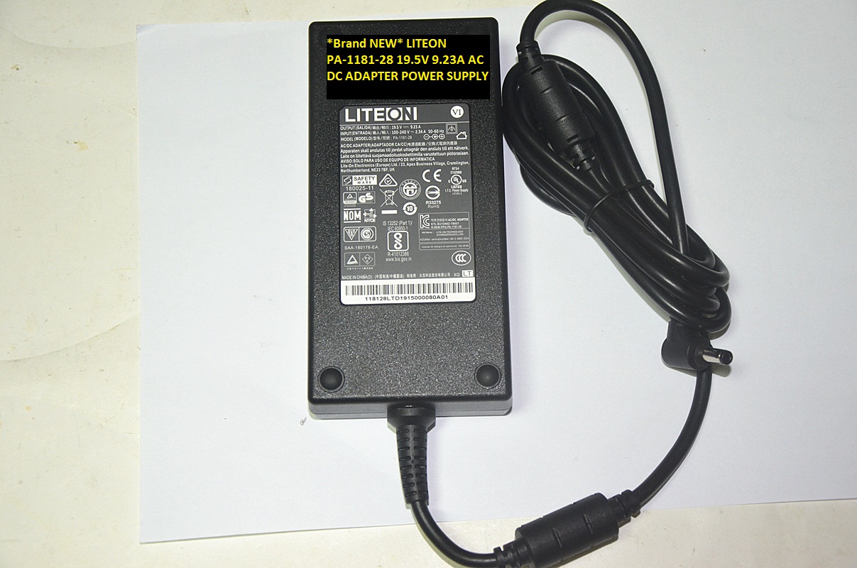 *Brand NEW* 5.5*2.5 19.5V 9.23A AC DC ADAPTER LITEON PA-1181-28 POWER SUPPLY